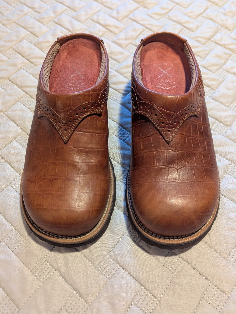 Twisted X WBM0011 Ladies Barn Burner Not, Cognac Leather Foot Round Toe Sz.8.5